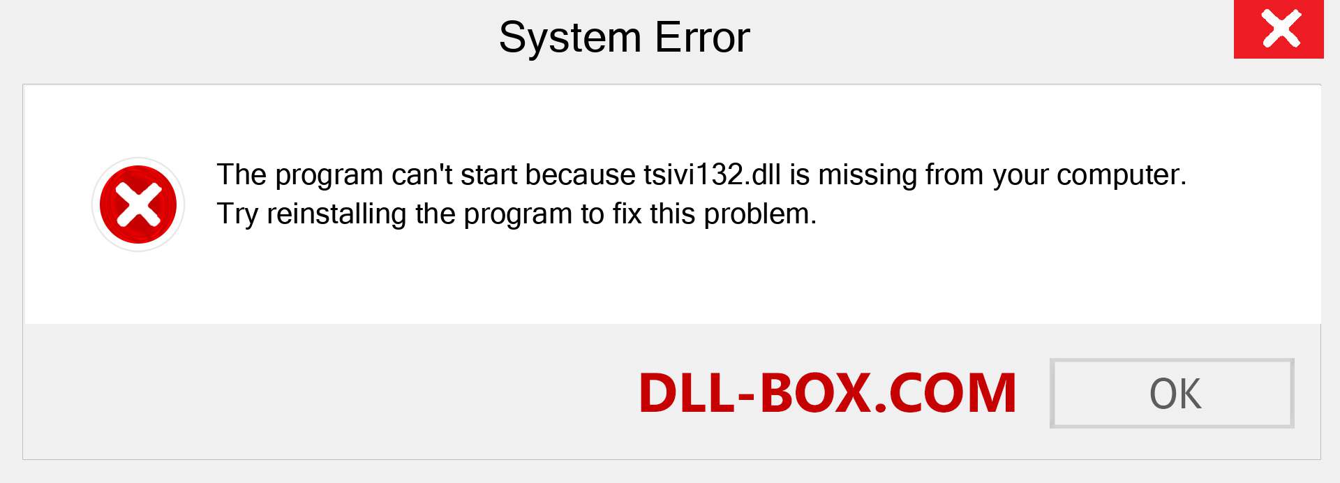  tsivi132.dll file is missing?. Download for Windows 7, 8, 10 - Fix  tsivi132 dll Missing Error on Windows, photos, images